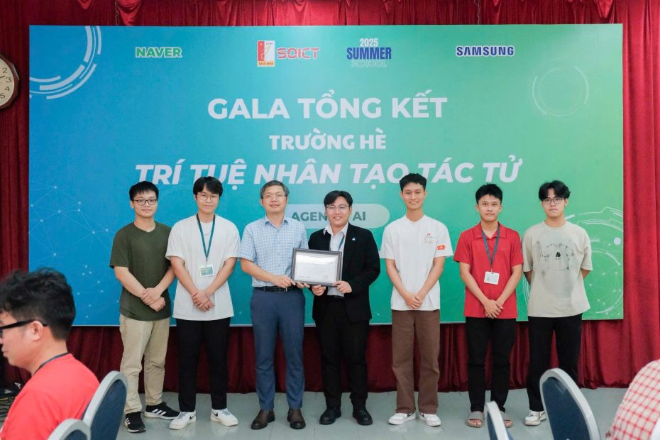 Honored to win 2nd prize in the project competition with our idea on an agentic system for research gap discovery. A proud moment at SoICT Summer School 2025.